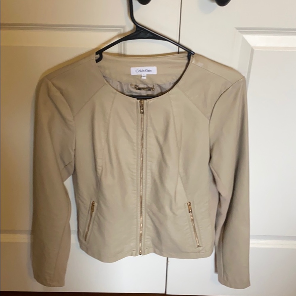 Calvin Klein tan Blazer